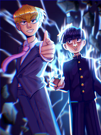 reigen and mob reigen and mob